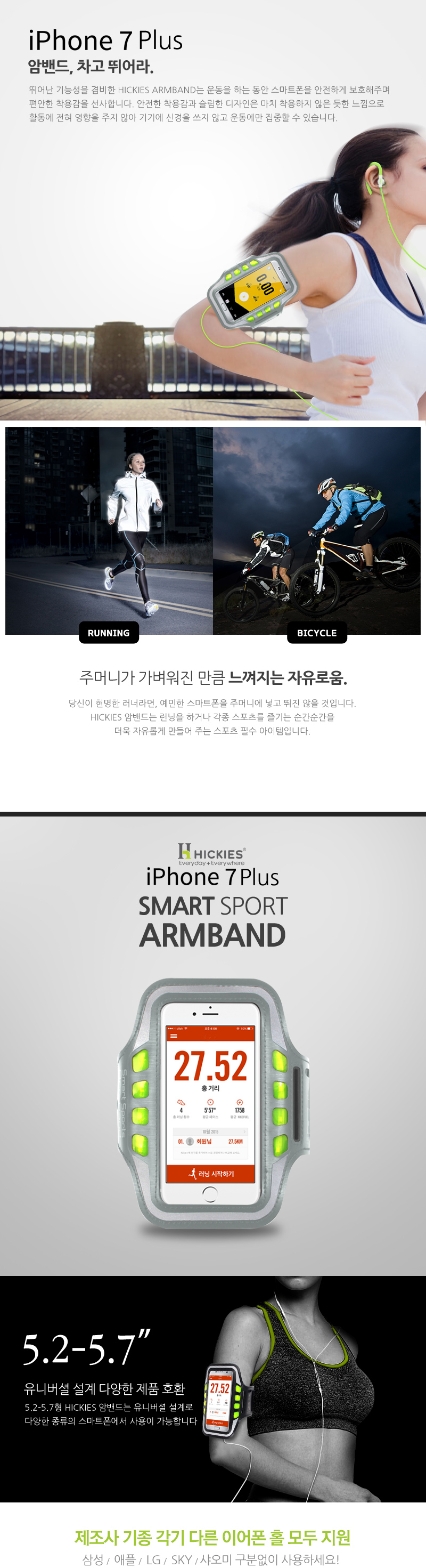 NEW SPORTS ARMBAND LED iPhone 7 PLUS Sports Armban